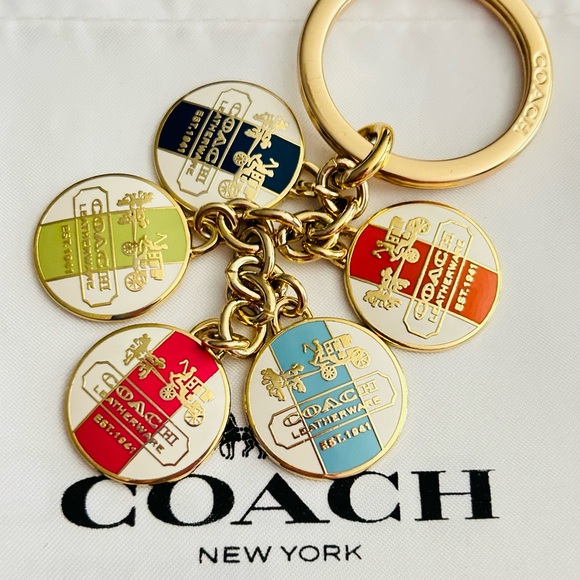 RARE Coach 1941 LeatherWare Charm Keychain/ Bag Charm - Picture 3 of 8